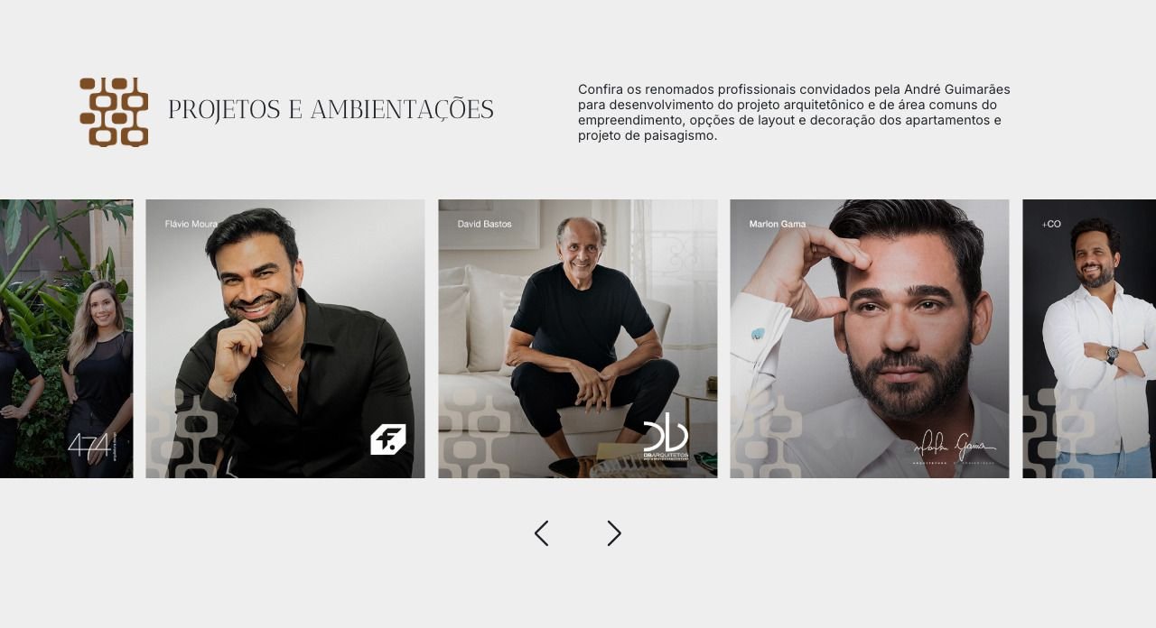 Imagem mostrando os arquitetos responsáveis pelo projeto Nouvelle Bossa.